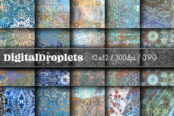 Boho Geom Papers Vol. 113: A Designer's Textural Toolkit