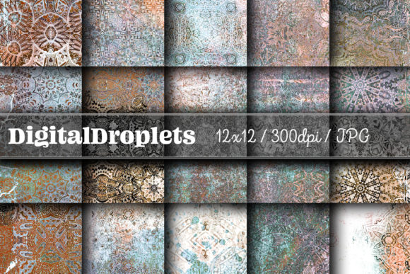 Boho Geom Papers Vol. 126: A Designer's Textured Toolkit