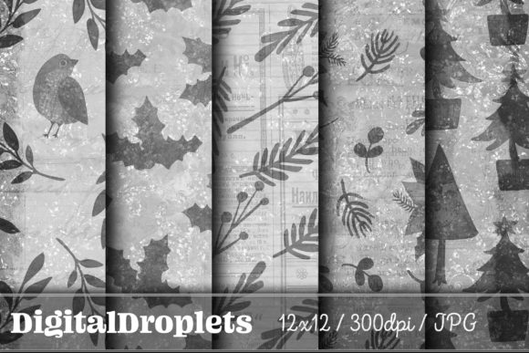 Christmas Home Vol. 11 | Vintage Pattern Paper Collection