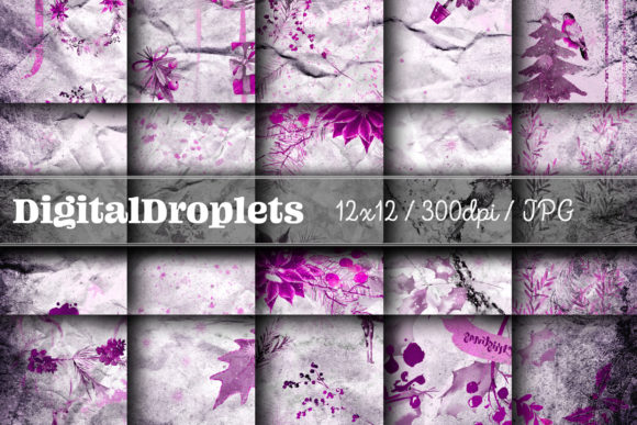 Christmas on Parchment Vol. 12: Gothic & Grungy Digital Papers