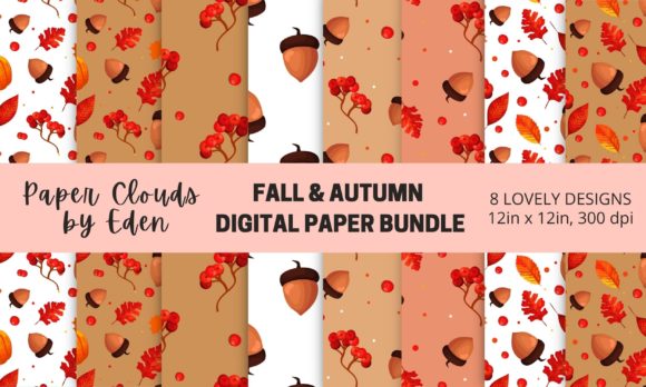 Fall & Autumn Seamless Pattern Bundle: Design Assets