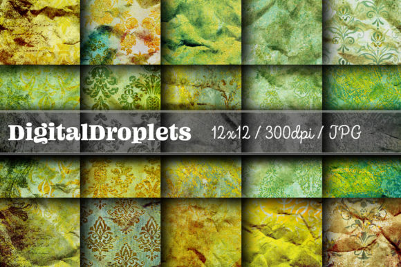 Golden Damask Dust Vol. 15 | Collection: Vintage Textures for Modern Design