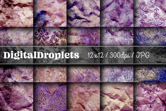 Golden Damask Dust Vol. 25: Vintage Textures for Modern Design