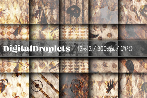 Halloween Papers Vol. 6: Gothic Textures for Vintage Design