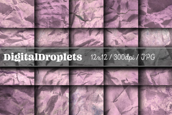 Olden Damask Paper Vol. 27 | Vintage Texture Collection