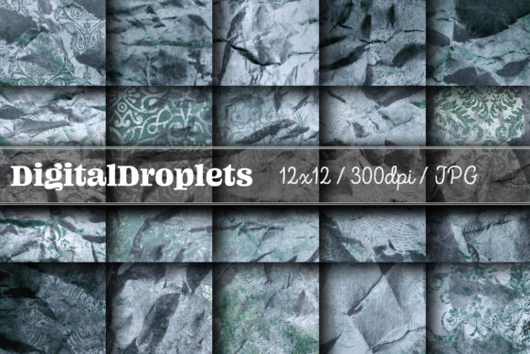 Olden Damask Paper Vol. 8: Vintage Textures for Modern Design